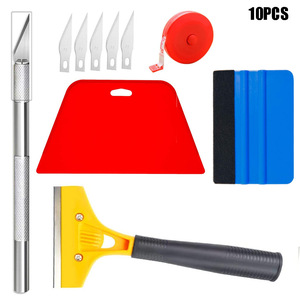 <span class=keywords><strong>Kit</strong></span> d'outils pour film vinyle de voiture, 10 pièces, raclettes pour l'application de film adhésif <span class=keywords><strong>sur</strong></span> les fenêtres - Product Image 5