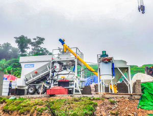 Mobile Fertig mischung 10 bis <span class=keywords><strong>60</strong></span> <span class=keywords><strong>m3</strong></span>/h Mini-LKW montierte kleine Beton mischa nlage Beton mischa nlage zum Verkauf - Product Image 2