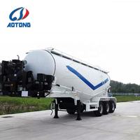 Remolque de cemento Alta capacidad de carga 4 Ejes 40cbm 45ton 60ton Camión de cemento Semirremolque en polvo