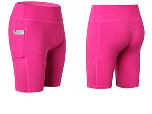 Pantalones cortos de motorista de entrenamiento con logotipo personalizado para mujer, ropa de fitness de poliéster Spandex, nuevo diseño con material de algodón - Product Image 4