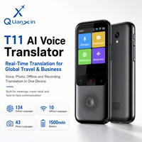 Dispositif de traduction vocale intelligent T11 pour les voyages internationaux, traduction en temps réel, traducteur vocal intelligent Wifi