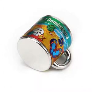 Imanes de Refrigerador con Diseños Metálicos, Tazas Magnéticas de Papel de Aluminio, Recuerdos 3D Personalizados, Mini Tazas Metálicas - Product Image 3