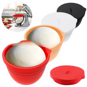 Pour les mélangeurs <span class=keywords><strong>KitchenAid</strong></span> de 5 litres, modèle 0088XX, la housse de protection en silicone est pliable, livrée avec une doublure pour économiser de l'espace - Product Image 2