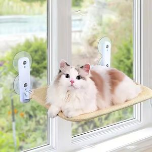 Cama para mascotas inalámbrica para gatos grandes de fácil instalación con marco de metal, hamaca cómoda para ventana de gato, nueva hamaca para gatos - Product Image 1