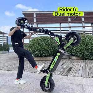 Trottinette électrique pliable tout-terrain 11 pouces Geofought 60V R6 à double moteur 30Ah 40Ah, autonomie longue portée 60-120 km, avec démarrage NFC et configuration via application - Product Image 2