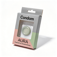 Scatola di Cartone Ondulato Premium Personalizzata con Logo Stampato per Confezione Regalo di Preservativi Maschili per Uso Intimo