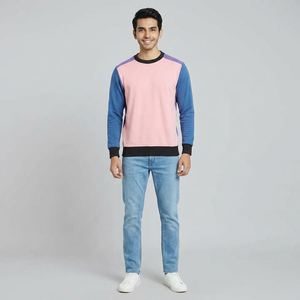 Vente directe d'usine Sweat-shirts à col rond pour hommes Nouveau style Matière en coton respirante 400G Prix ​​bas avec motif imprimé - Product Image 1