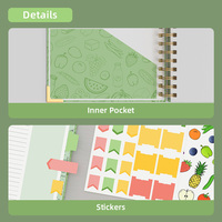 Carnet de recettes personnalisé avec logo imprimé, spirale A5, organisateur personnel