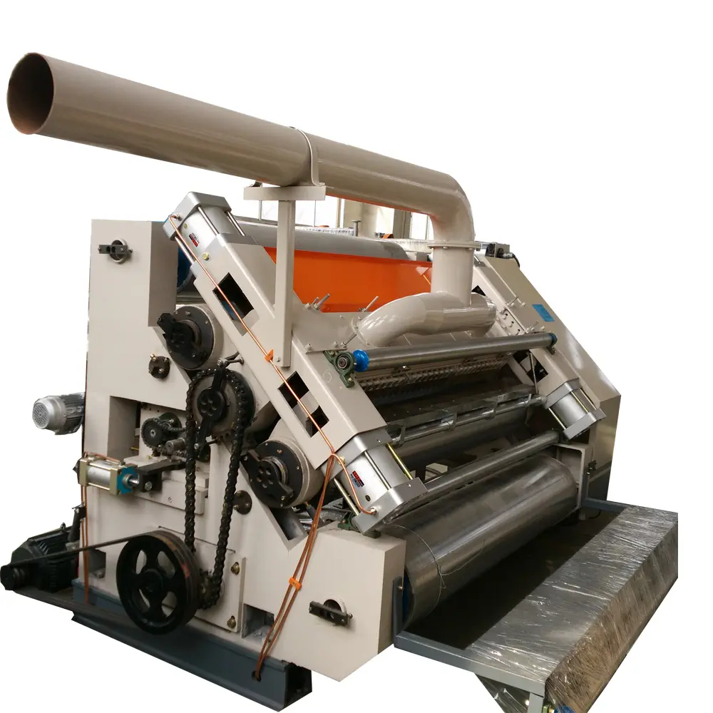 1400/1600Mm Enkele Facer 2 Layer Gegolfd Papier Board Making Machine/Single Karton Produceren