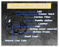 Volant de course en fibre de carbone personnalisé HZ, logo couleur personnalisé, Challenger Hellcat Charger SRT RT Dodge Charger modèles 2006-2019