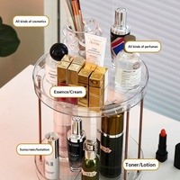 Boîte de rangement en plastique pour la maison, organisateur de bureau, étagère rotative essentielle pour la cuisine, style moderne minimaliste, directement de l'usine