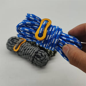 Cuerda de Nylon de 4mm y 9m, Reflectante, para Camping y Tiendas de Campaña, con Hebilla Ajustable, para Uso en Todas las Estaciones - Product Image 2