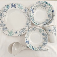 Doxsebest — ensemble de Table à manger de luxe en mélamine avec impression personnalisée