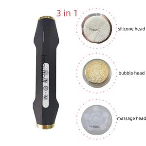 3-in-1 Tragbares Schönheits-Wasser-Sauerstoff-Reinigungsset mit Silikonbürste und Gesichts-Pads - Product Image 4