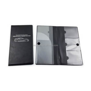 Porte-documents de voiture en <span class=keywords><strong>PVC</strong></span> personnalisé, organiseur de documents de véhicule avec boîte à gants, étuis en vinyle pour porte-cartes - Product Image 2