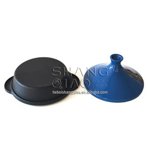 <span class=keywords><strong>Tajine</strong></span> Marocain Personnalisé <span class=keywords><strong>en</strong></span> <span class=keywords><strong>Fonte</strong></span> <span class=keywords><strong>Émaillée</strong></span> 27cm <span class=keywords><strong>Tajine</strong></span> Marmite Four Cuisinière - Product Image 5