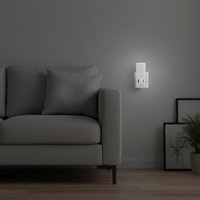 Lámpara de Pared Magnética A90D con Sensor de Movimiento, Enchufe de CA, Luz Nocturna LED Azul Sonriente, Enchufe Inteligente para Niños, Dormitorio, Pasillo, Baño