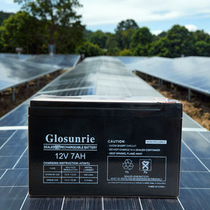 بطاريات شمسية من الرصاص الحمضي AGM لا تحتاج إلى صيانة 12 فولت 7 أمبير/ساعة، بطارية جل UPS ذات دورة عميقة لاستخدامات الإضاءة الشمسية - Product Image 1