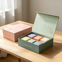Boîte d'emballage alimentaire en carton recyclable personnalisée avec fermeture magnétique et laminage mat pour coffrets cadeaux de café et de thé
