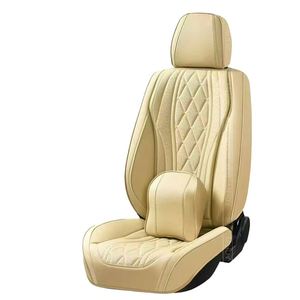 Housse de siège de voiture universelle toutes saisons de haute qualité, ensemble complet de 10 pièces, design sportif, couverture complète, ventilée, respirante, en cuir - Product Image 4