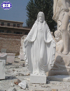 Statues de Jésus-Christ en marbre blanc pur de Chine à vendre STONE-SJ001 - Product Image 1