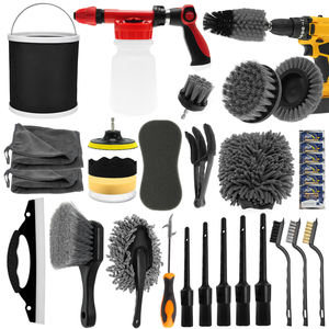 Kit de Herramientas de Limpieza para Autos de 33 Piezas, Juego de Cepillos para Taladro y Detallado de Fábrica - Product Image 1