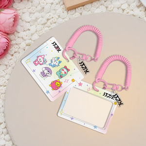 Kpop atez ZB1 Illit TWS itzy <span class=keywords><strong>GOT7</strong></span> babymonster IVE Illit สองชั้นการ์ตูนอะคริลิคที่ใส่การ์ดยืดหยุ่นจี้แขวนเชือก - Product Image 5