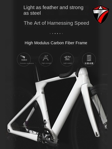 Bicicleta de Carretera de Carbono, Bicicleta de Aluminio de 22 Velocidades, Bicicleta de Carretera Hidráulica con Ruedas de Carbono de 700c - Product Image 3