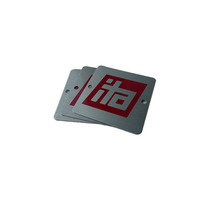 Stiker Logo logam papan nama aluminium kustom kualitas tinggi pelat logam Label aluminium dengan perekat