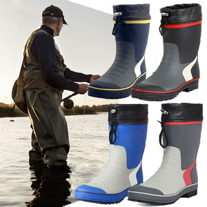 <span class=keywords><strong>Bottes</strong></span> Wellington durables et imperméables pour hommes, idéales pour l'agriculture, la <span class=keywords><strong>chasse</strong></span> et la pêche, avec col, pour toutes les saisons (printemps, été, automne, hiver) - Product Image 3