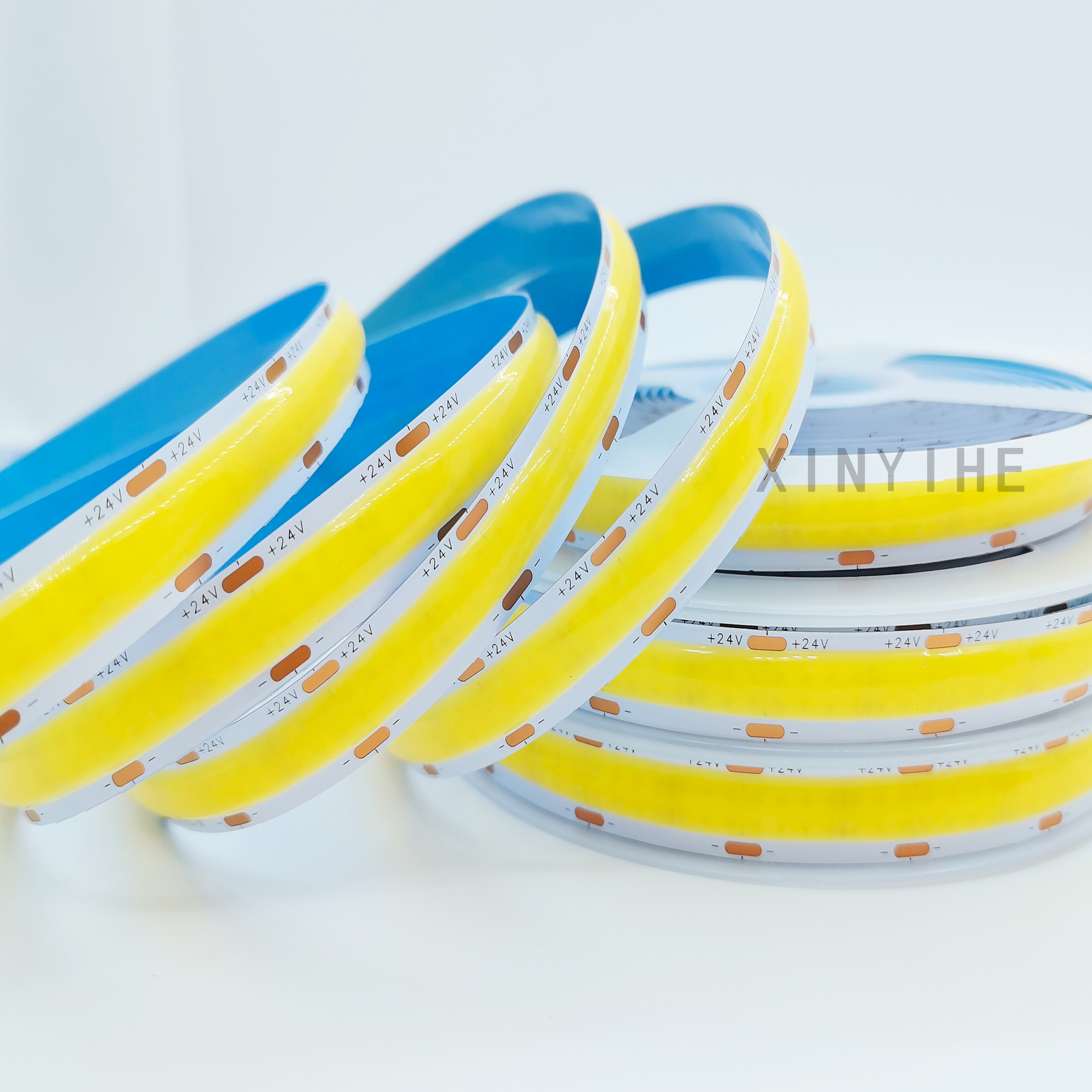 Dual-Row 12mm Wide DC24V COB Strip Light 616 LEDs New Design Manual Control IP20 Home Lighting Flexible LED Strip Light