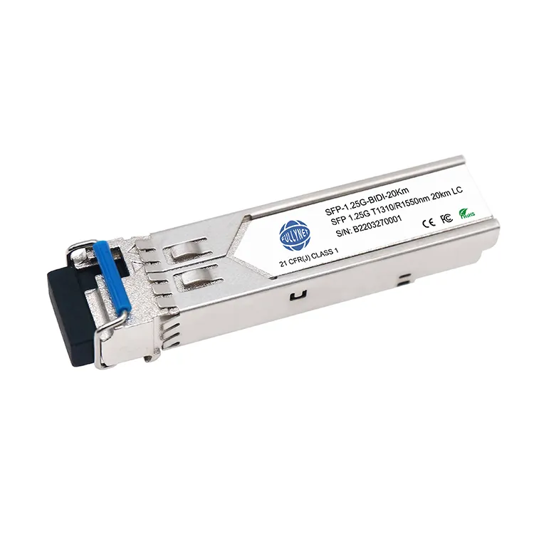 SFP 1.25G I BIDI LC SC SFP 20km t15/13r Fiber 20Km 40Km 80Km 1310nm tx/1550nm rx Optical Transceiver Module SFP