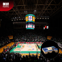 Dalles de sol sportives en bois d'érable contrecollé, système de sol de terrain de basket-ball portable à emboîtement pour intérieur
