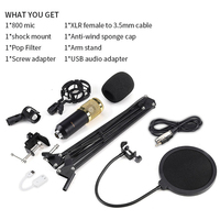 Zimhome Consumer Electronics Commonly Used Accessories & Parts XLR Wired BM800 Cardioid Condenser Microphone