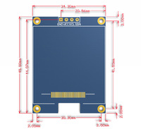 Module d'affichage à cristaux liquides OLED de 1.5 pouces avec interface IIC à matrice de points 128*128 et pilote 4P SSD1327