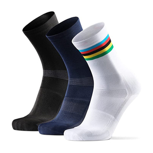 THETA Großhandel Custom Logo <span class=keywords><strong>Prolen</strong></span> Stripes Rad socken Crew Atmungsaktive Performance Biking Socken für Männer Athletic Running Socks - Product Image 1