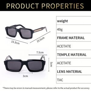 Lunettes de soleil polarisées UV400 en acétate, monture épaisse rétro écaille de tortue, personnalisables avec logo, pour hommes et femmes, collection 2025 - Product Image 6