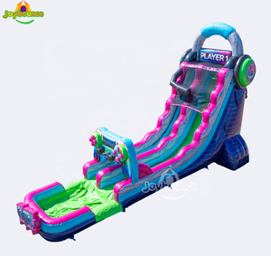 Toboggans aquatiques gonflables en promotion, qualité commerciale, double piste, fabriqués en Chine, 22 pieds - Product Image 3