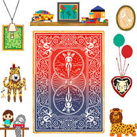 Cartes à jouer de poker 3-en-1 : Jeu d'entraînement, accessoires de magie, tours, jouets, illusions, gadgets de rue, accessoires faciles, papier, close-up
