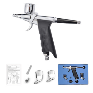 Chuyên nghiệp hành động kép thu nhỏ Airbrush súng phun tùy chỉnh nghệ sĩ vẽ tranh tường công cụ hình xăm khí nén trọng lực nhỏ bên cốc - Product Image 1