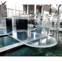 Vente flash : aquarium en acrylique transparent de haute qualité, formes personnalisées, respectueux de l'environnement, fabriqué par Leyu Factory, avec garantie de 10 ans, 1000L