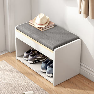 Banc <span class=keywords><strong>à</strong></span> chaussures en bois moderne et durable pour l'entrée de la maison, rangement et habillage des chaussures, banc d'escalier <span class=keywords><strong>à</strong></span> la porte - Product Image 3