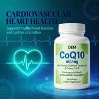 Capsules de Coenzyme Q10 Cq10, 60 unités, complément alimentaire pour le soutien immunitaire, extrait naturel, unisexe, meilleur prix