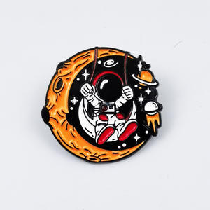 Broche Creativo con Forma de Astronauta, Insignia de Aleación de Astronauta Espacial de Dibujos Animados para Decoración de Ropa y Mochilas - Product Image 6