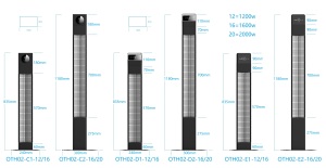 Chauffage infrarouge à panneau réglable <span class=keywords><strong>en</strong></span> <span class=keywords><strong>hauteur</strong></span> 2000W, chauffage d'extérieur autonome pour jardin, <span class=keywords><strong>en</strong></span> fibre de carbone et plastique, étanche, avec télécommande - Product Image 3