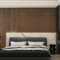 Panel de pared de PVC impermeable para dormitorio y baño Diseño de mármol decorativo 3D para sala de estar interior Hecho de plástico