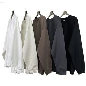 เสื้อยืดคอกลมแขนยาวสำหรับผู้ชายเสื้อยืดผ้าฝ้าย100% 385กรัมเสื้อยืดขนาดใหญ่เสื้อยืดคอกลมออกแบบโลโก้ได้ตามต้องการ - Product Image 1