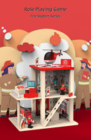SENHE – maison de jeux pour enfants, parking, jeux de rôle, station de pompiers de police, assemblée, éducation précoce, jouets éducatifs en bois