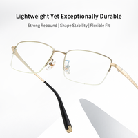 Monture de lunettes en métal anti-lumière bleue pour femmes, lunettes optiques pour myopie