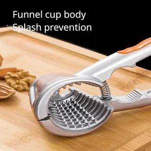 Pinza para nueces con forma de embudo y doble boca, herramienta de cocina, pelador de nueces, alicates abridor de nueces - Product Image 4